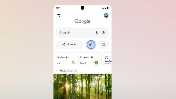 谷歌上线Search Live功能：支持摄像头实时AI对话