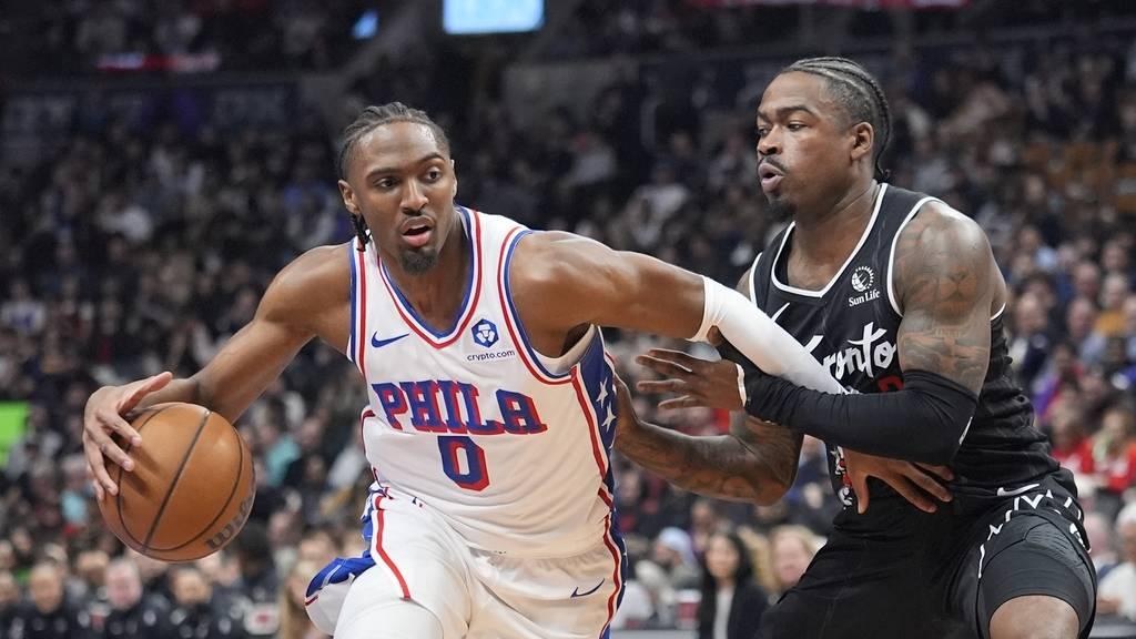 马克西33分恩比德27+8 76人大胜猛龙