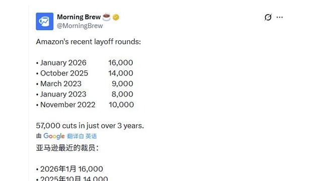 四年裁员 5.7 万 亚马逊押注 AI 开启组织大调整