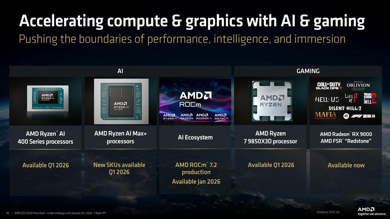 2026惊喜不断，AMD这次给我们带来了什么好东西？