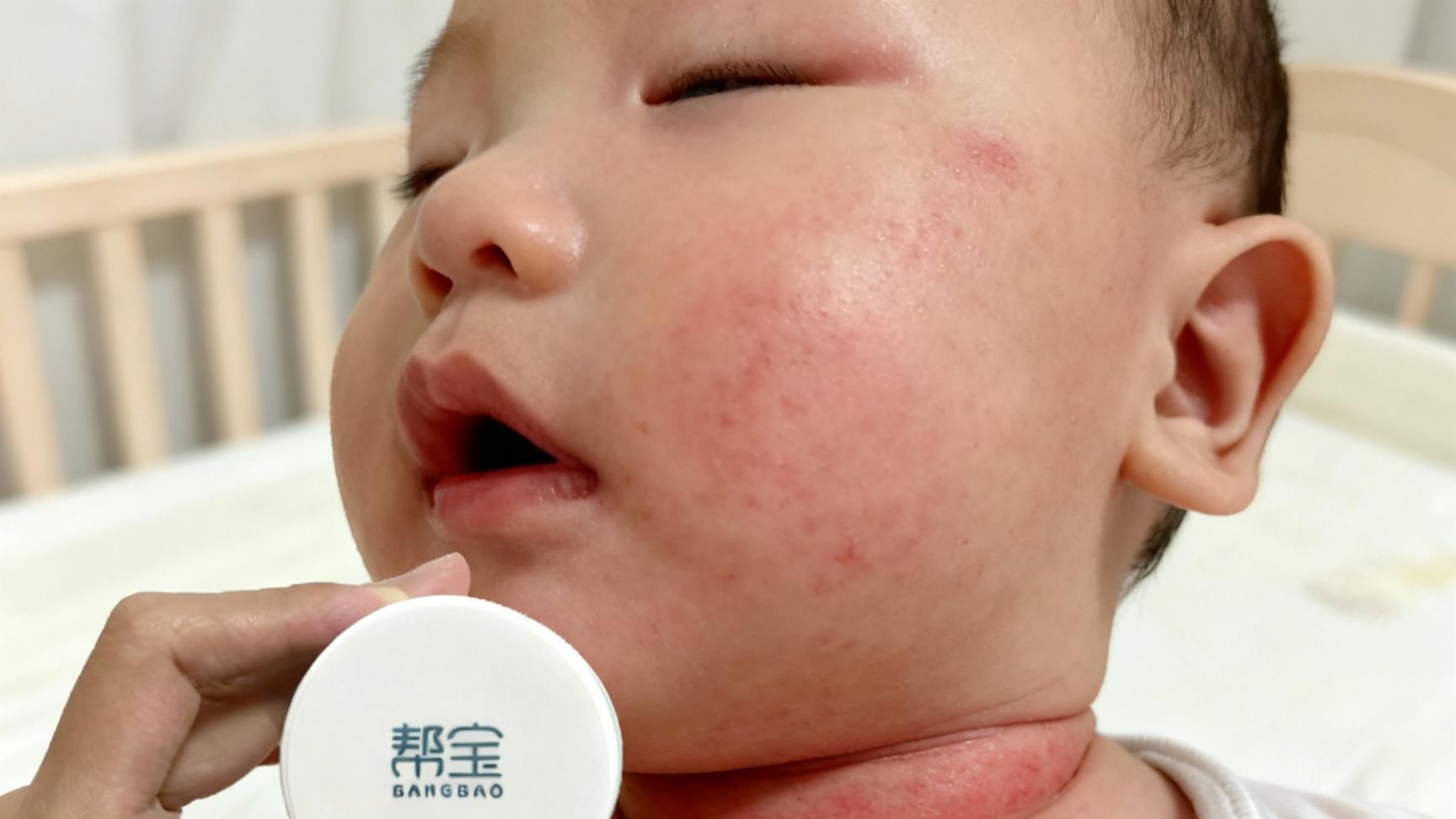 【帮宝抑菌膏】宝宝额头起红疹子怎么办？宝妈必看的原因与护理指南