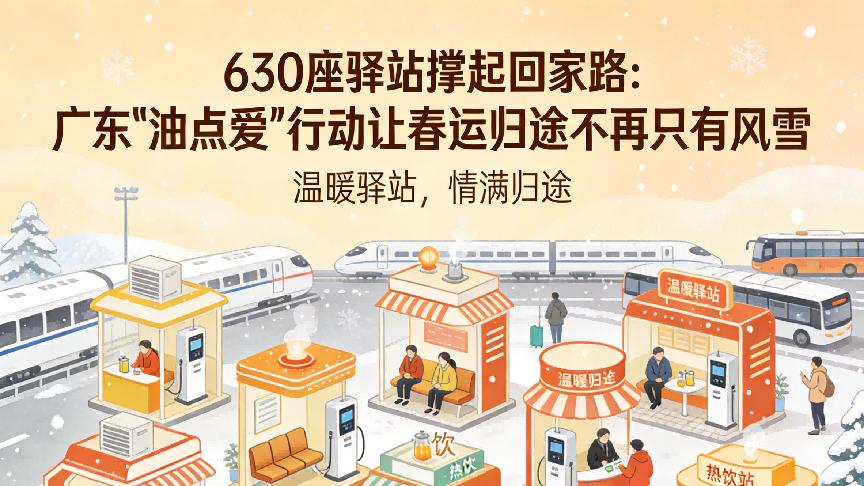 630座驿站撑起回家路：广东油点爱行动让春运归途不再只有风雪