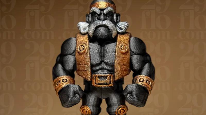 3D打印卡通手板模型过程-齐乐手板