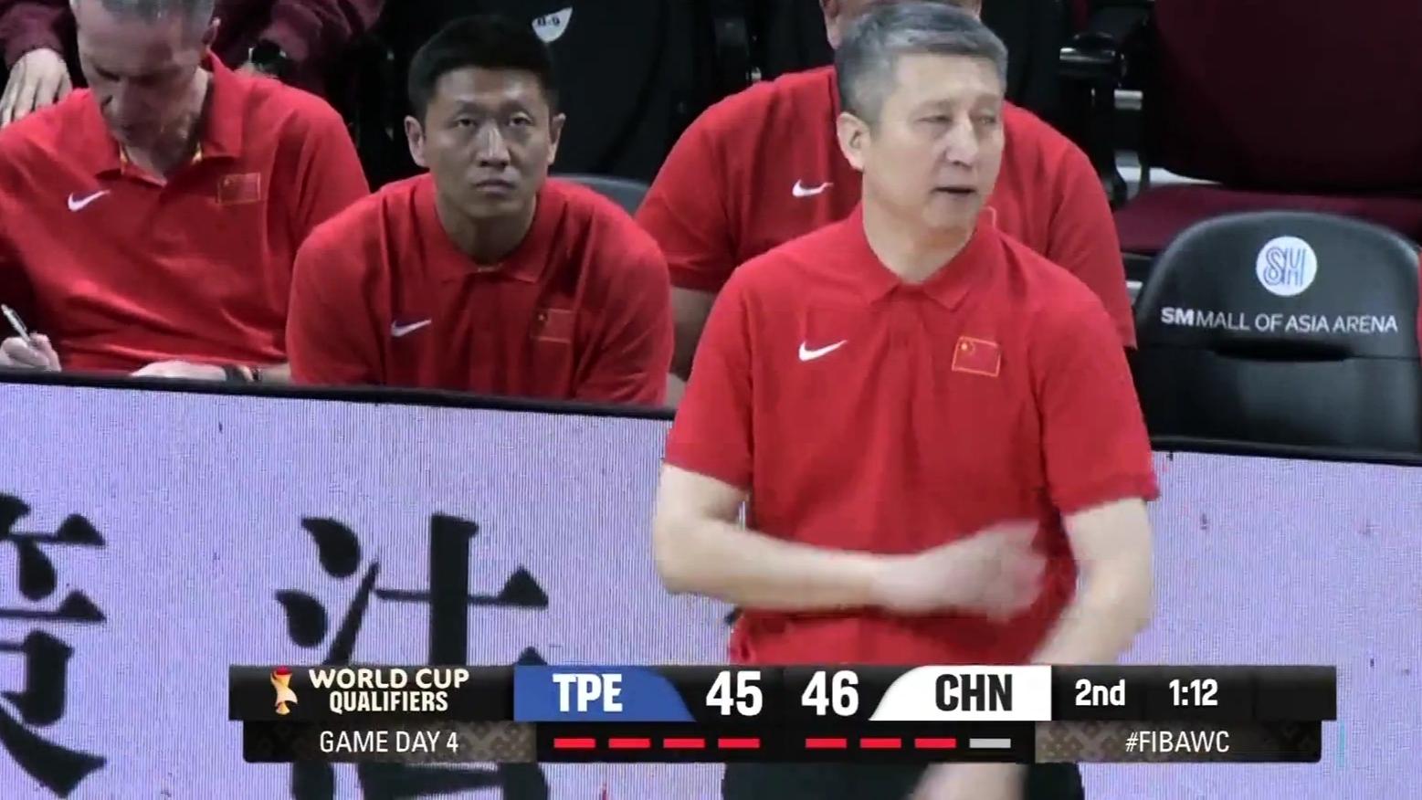 中国男篮100: 93逆转击败中国台北，小组出线形式一片明朗！