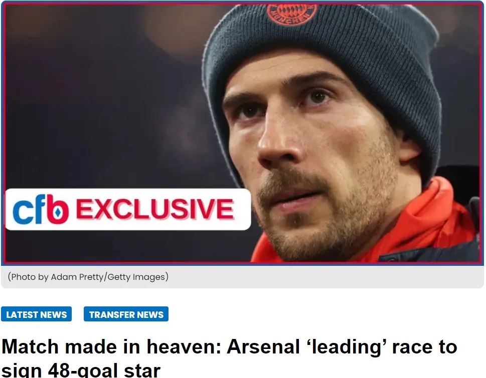 德天空+法尔克：阿森纳领先格雷茨卡争夺，并密切关注布兰特情况