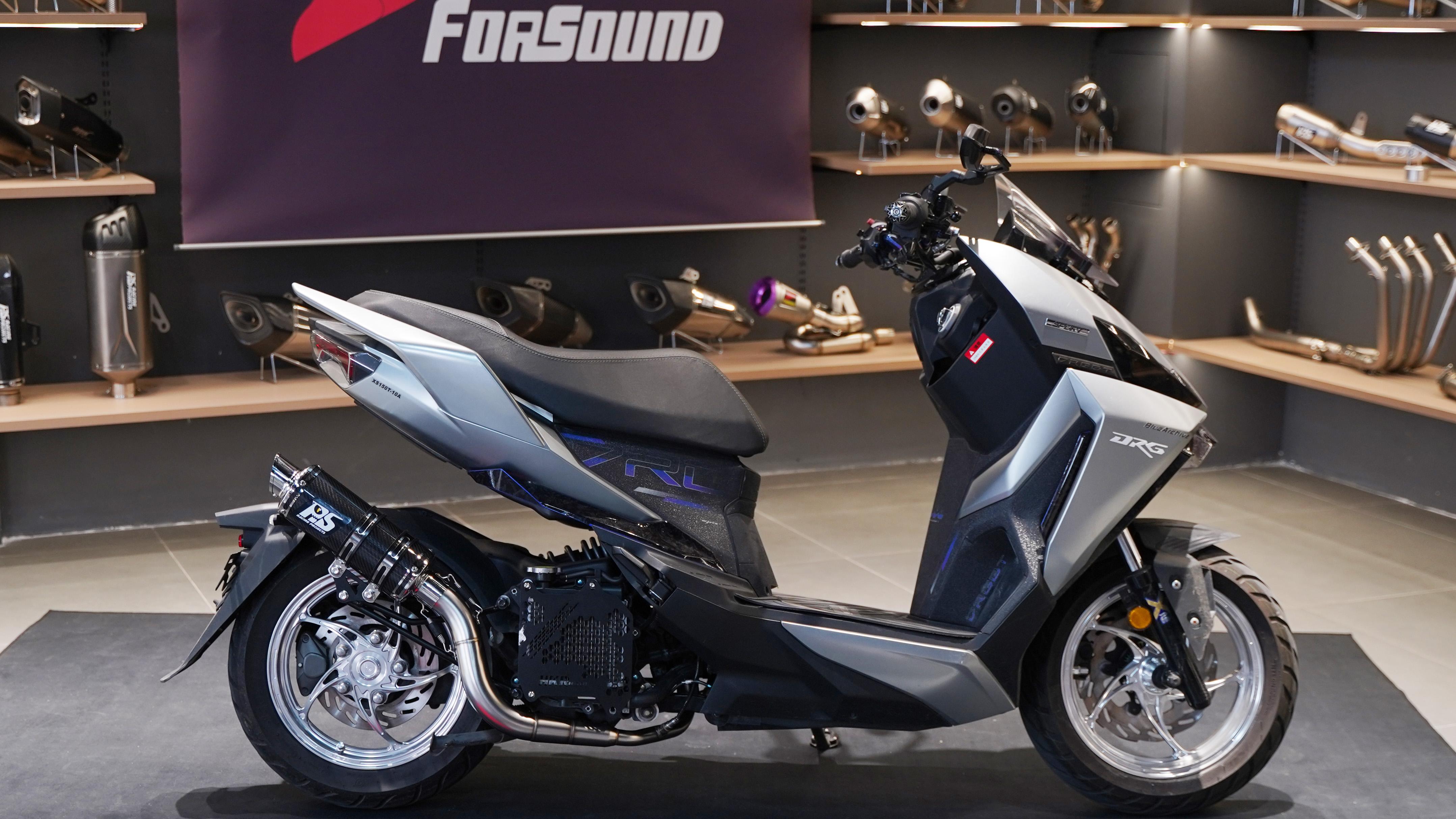 150cc踏板优选｜三阳DRG150实测，换对排气解锁双重乐趣