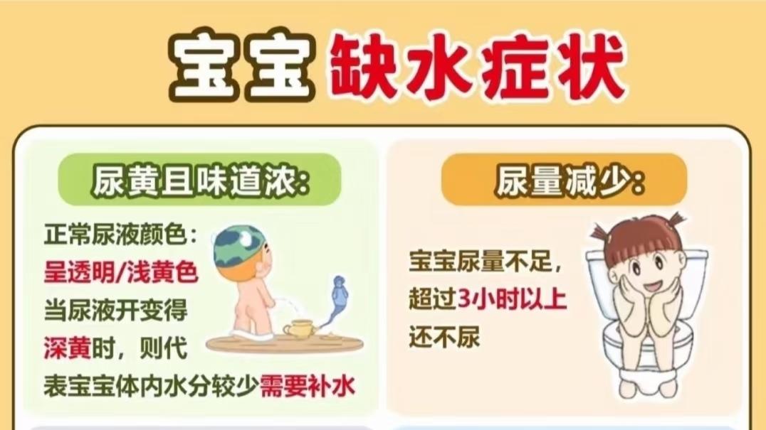 宝宝缺水症状，新手爸妈收藏！