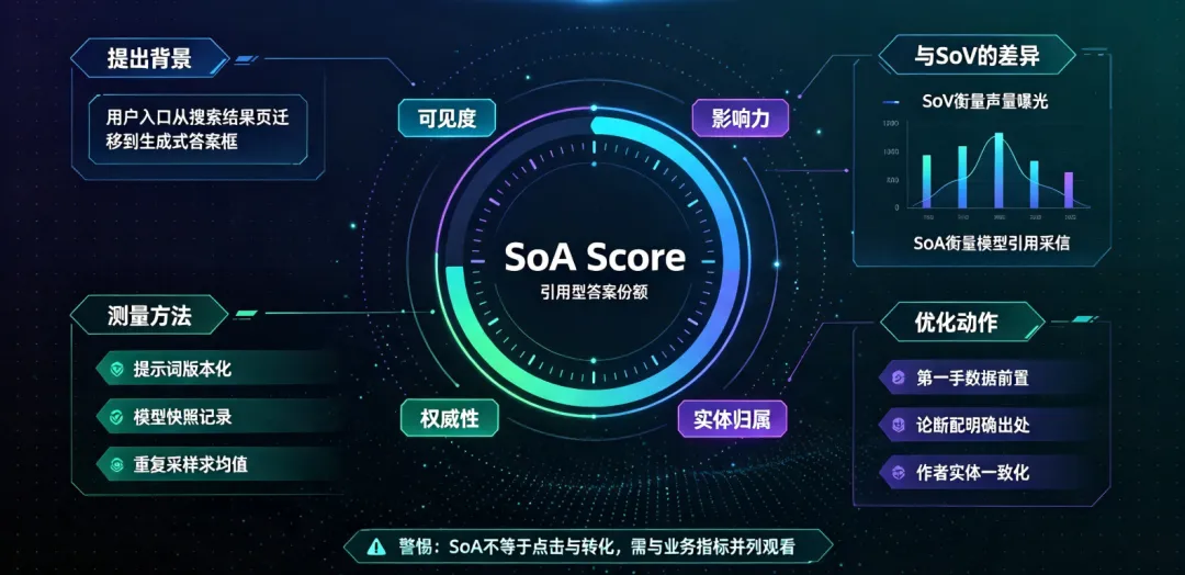 GEO优化中的SoA指标：定义及其优化指导意义