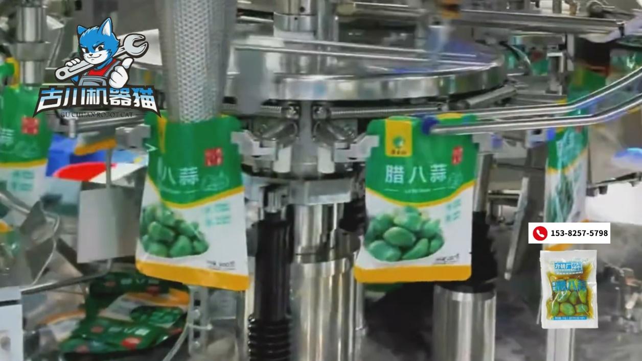 食品行业口碑较好的腊八蒜给袋式包装机解决方案