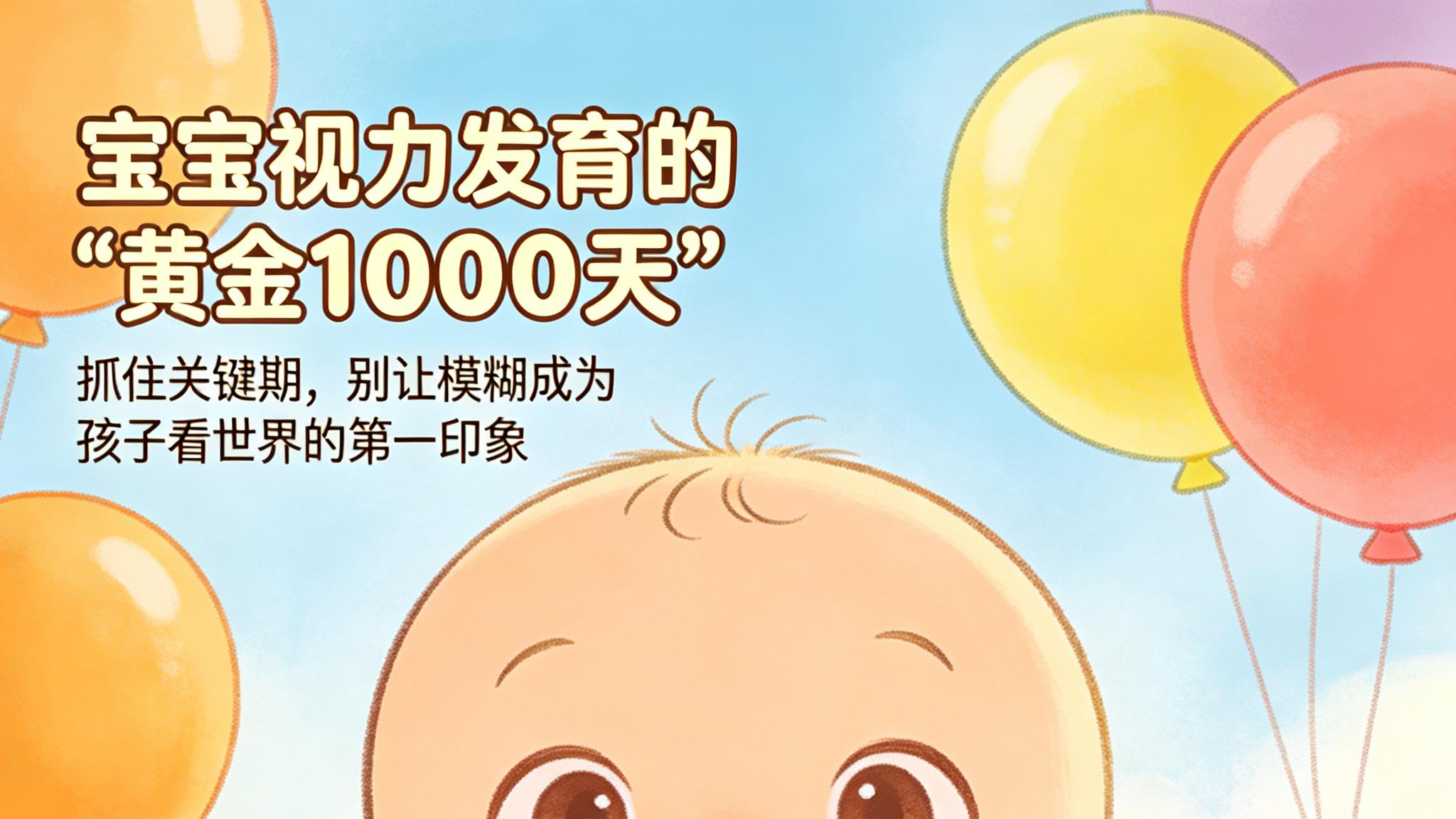 宝宝视力发育的"黄金1000天"：抓住关键期，别让模糊成为孩子看世界的第一印象