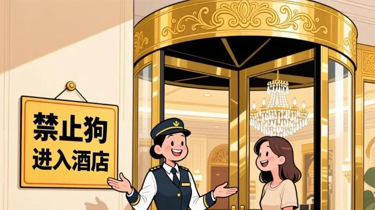 带狗住酒店遭拒！这差评酒店喜欢！帮着吸引精准客户了