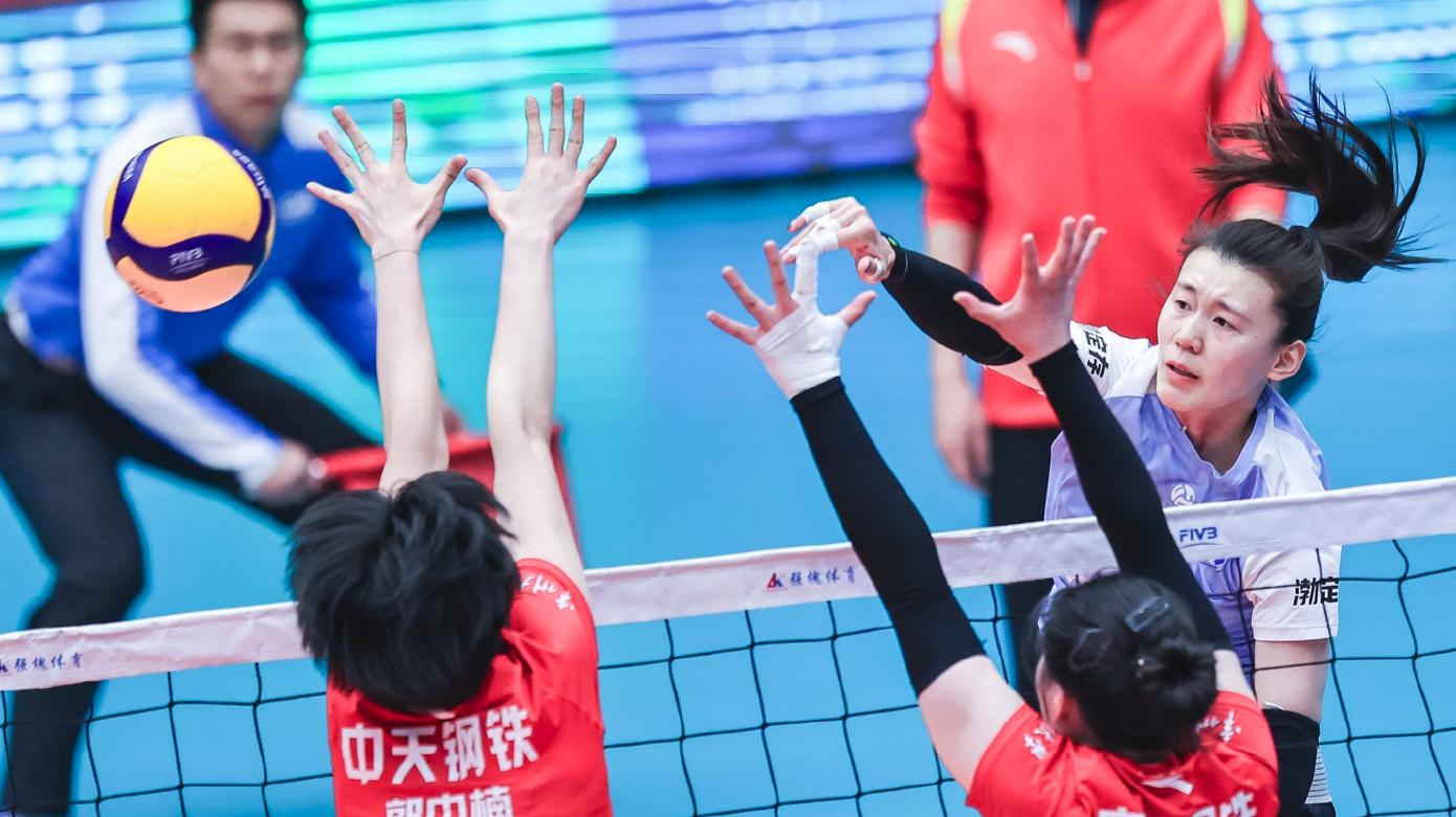 3-0，天津女排强势回归，半决赛拿下江苏，王艺竹彻底爆发！