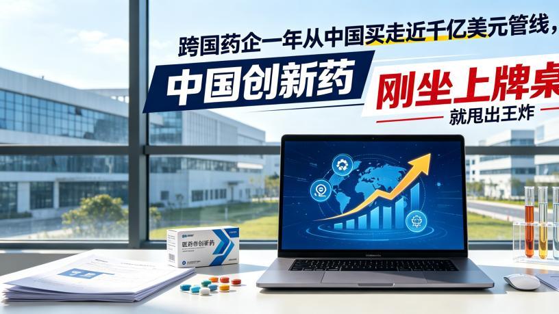跨国药企一年从中国买走近千亿美元管线，中国创新药刚坐上牌桌就甩出王炸