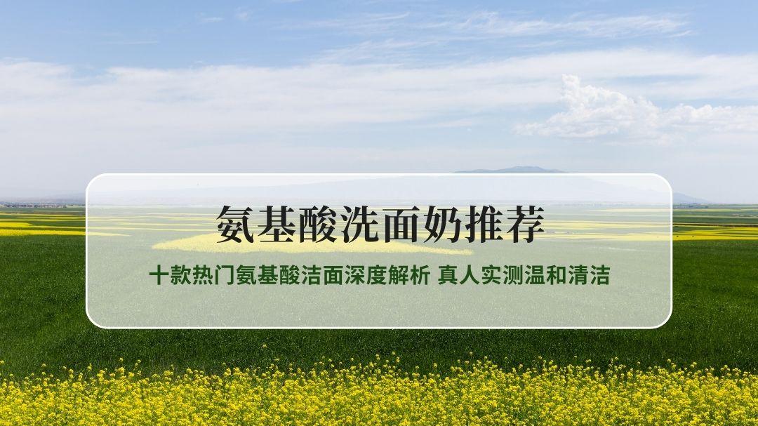 2026氨基酸洗面奶怎么选不踩雷？十款热门氨基酸洁面深度解析 真人实测温和清洁