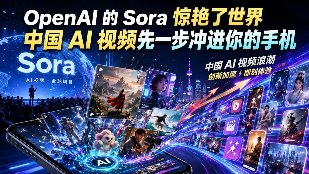 OpenAI的Sora惊艳了世界，中国AI视频却先一步冲进你的手机：这场AI视频战争中国队跑起来了
