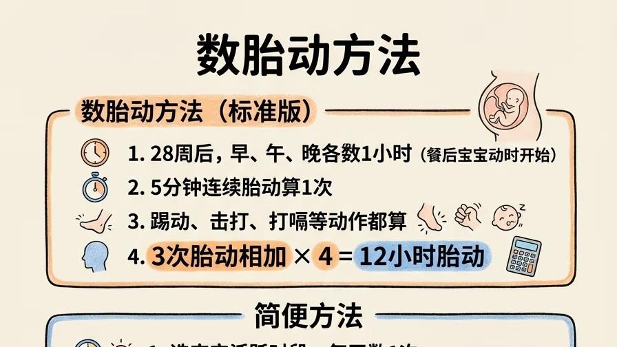 不同时期胎动特点及注意事项｜新手妈妈必看避坑指南