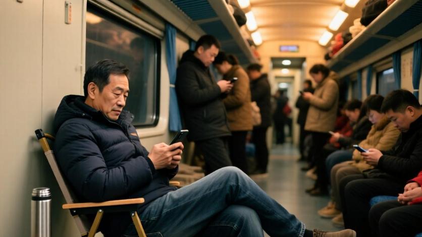 高铁“神器”折叠椅获准携带：在二等座和无座之间，我们看到了春运的真实体面