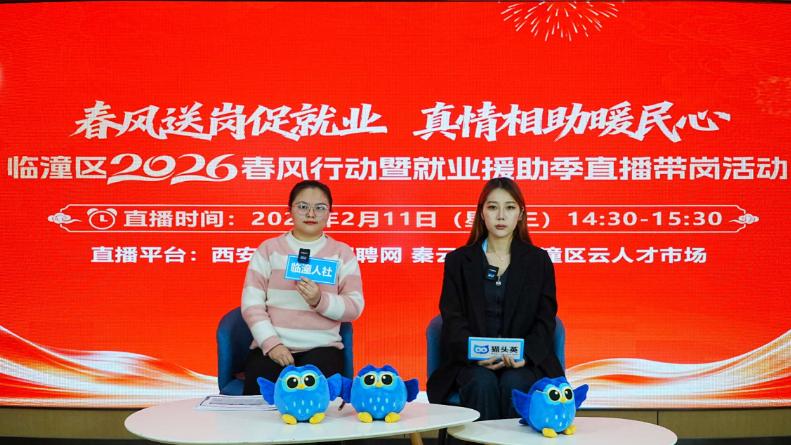 临潼区举办2026年春风行动直播带岗活动