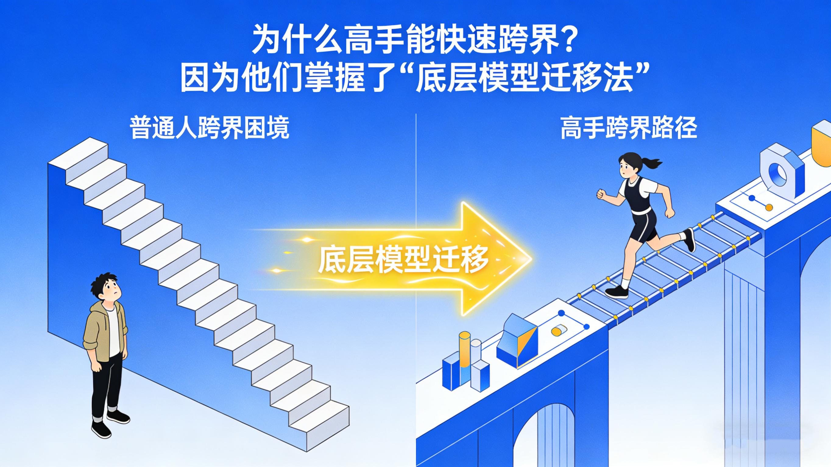 为什么高手能快速跨界？因为他们掌握了“底层模型迁移法”