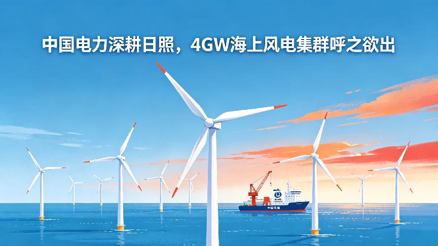 中国电力深耕日照，4GW海上风电集群呼之欲出