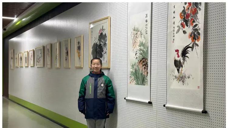 丹青逐梦｜少年张蔺奕超的艺术风采