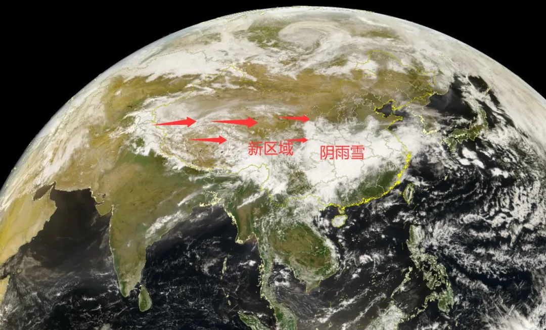 超长阴雨雪下8天：新一轮暴雨暴雪先后来，大范围回暖20度回归？