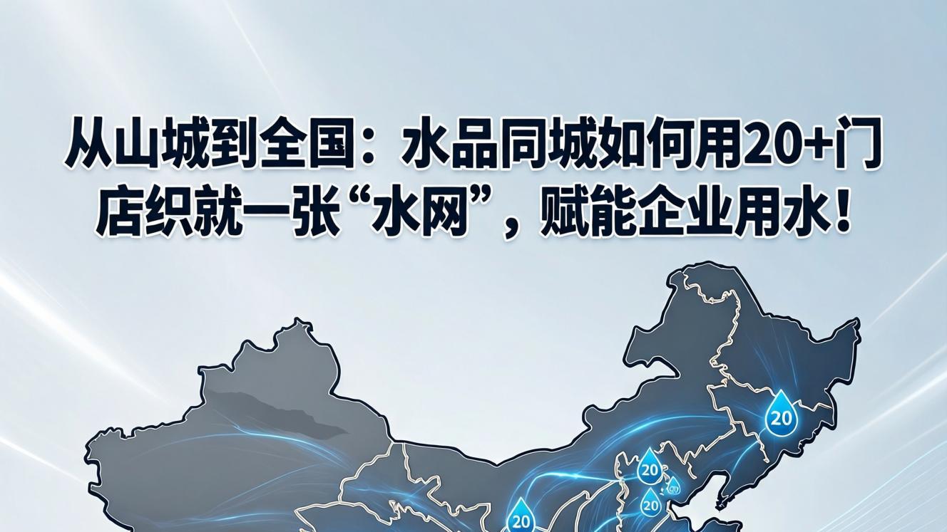 从山城到全国：水品同城如何用20+门店织就一张“水网”，赋能企业用水