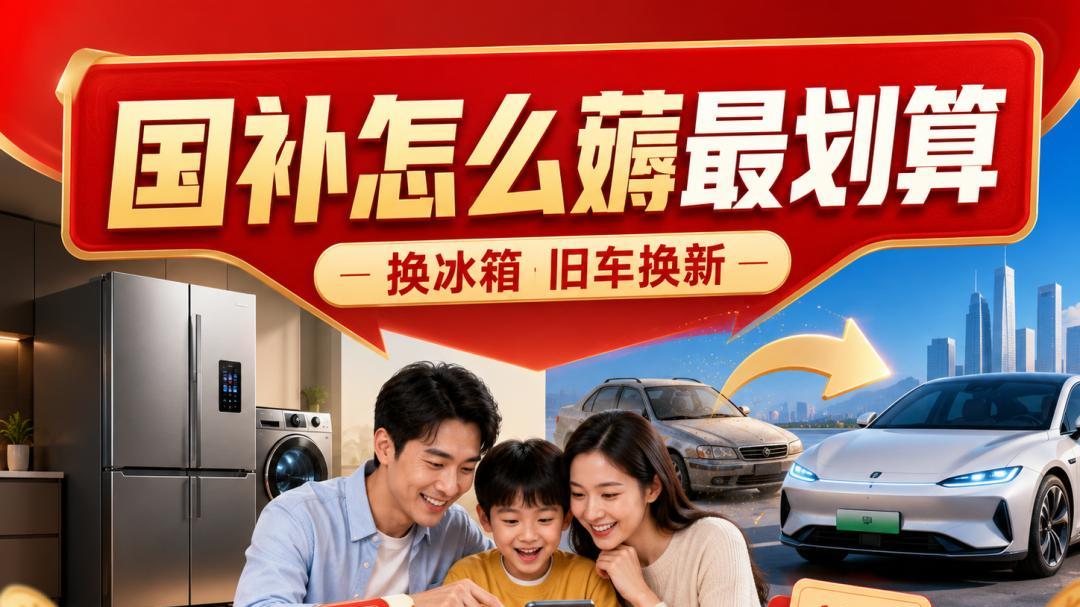 换台冰箱、旧车抵新车，国家帮你出一部分钱，到底怎么薅才划算