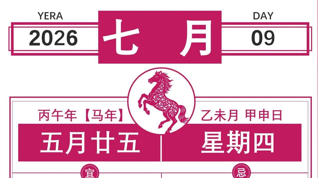 【择吉新知28周】2026年的第28个星期