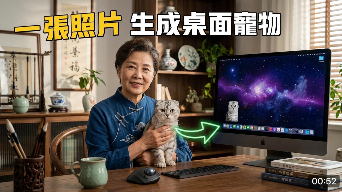 推送者桌宠软件：把你的宠物变成会互动的电脑桌面的小伙伴！
