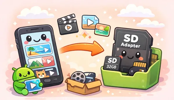 如何将安卓手机上的视频移动到 SD 卡