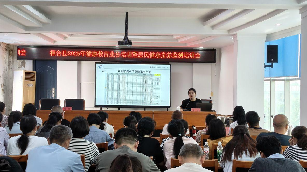 桓台县2026年居民健康素养监测和成人烟草流行监测工作培训会召开