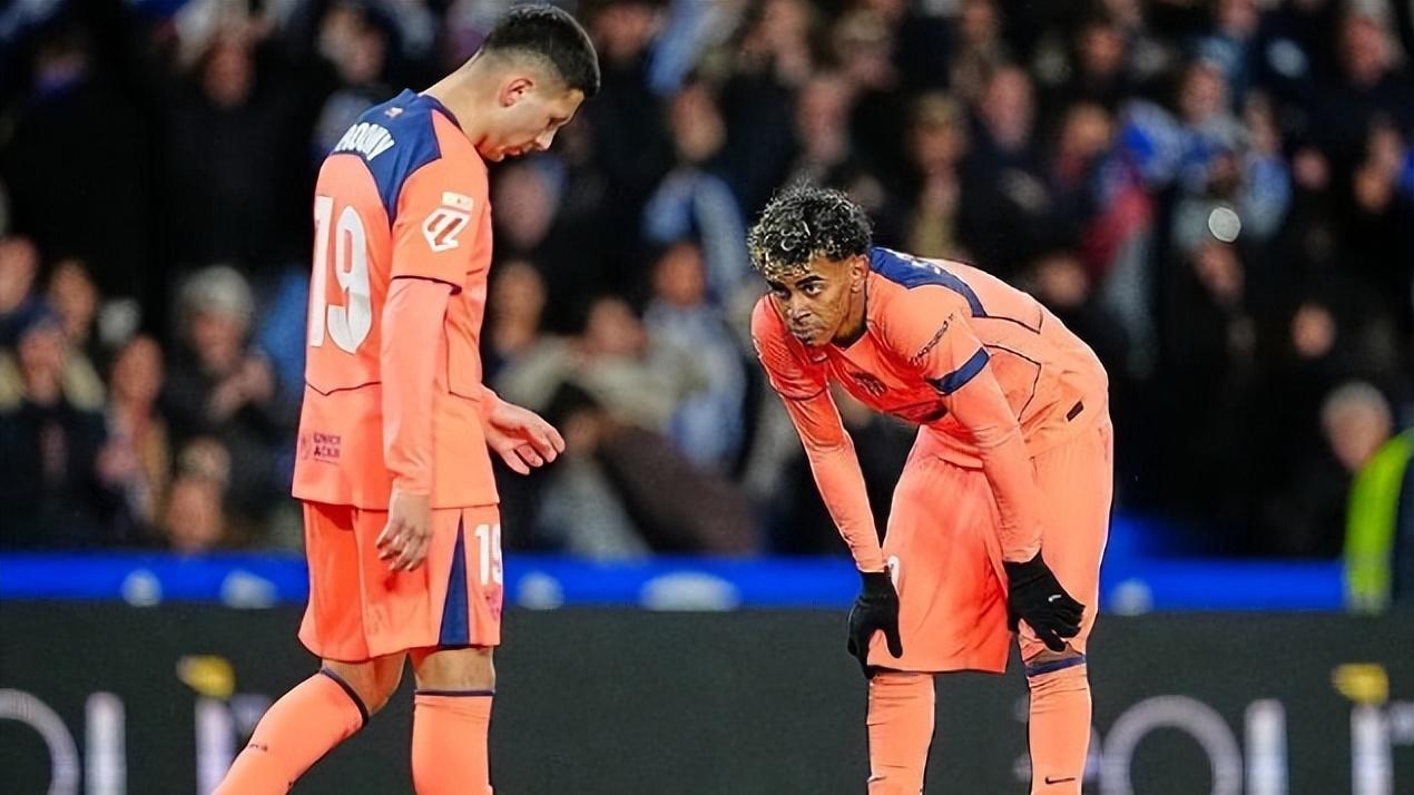 巴萨1-2皇家社会，立柱和越位成为禁锢，榜首优势缩小为1分