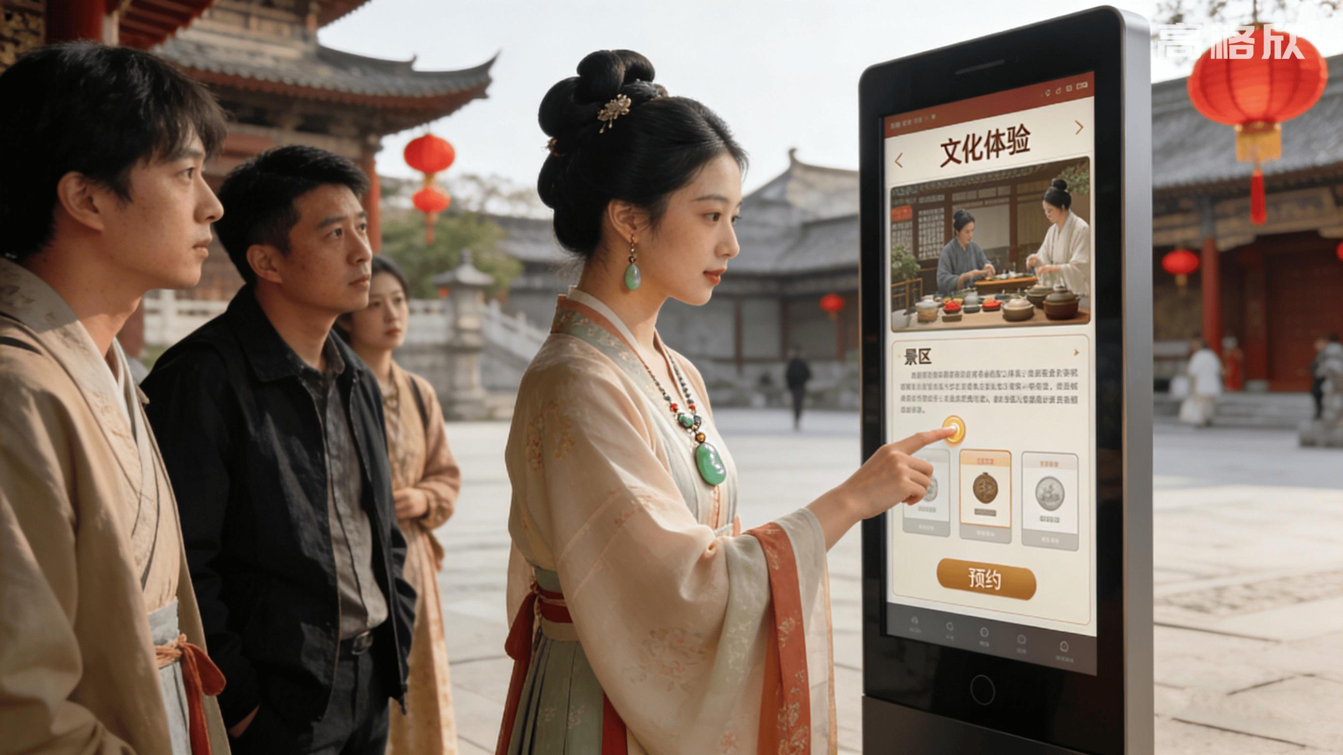 高格欣科技丨55寸安卓13触控广告屏一体机视频播放游客中心导览屏