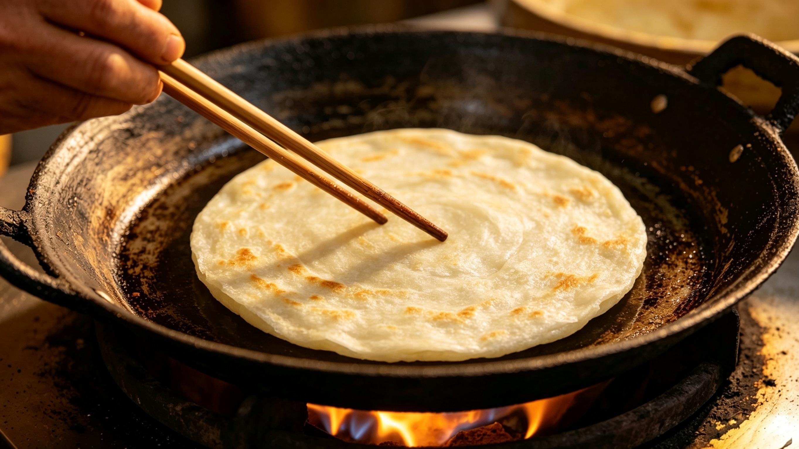 华阴擀馍：一张薄饼里的关中风味