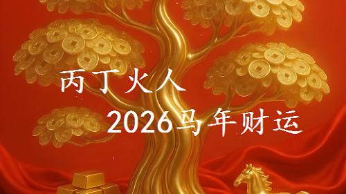 2026丙午（马）年，丙丁火日主，一年财运解析？