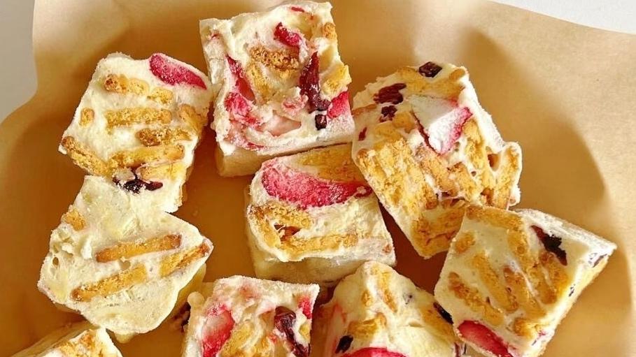 冬日暖心礼物！自制雪花酥，料足味浓超满足！