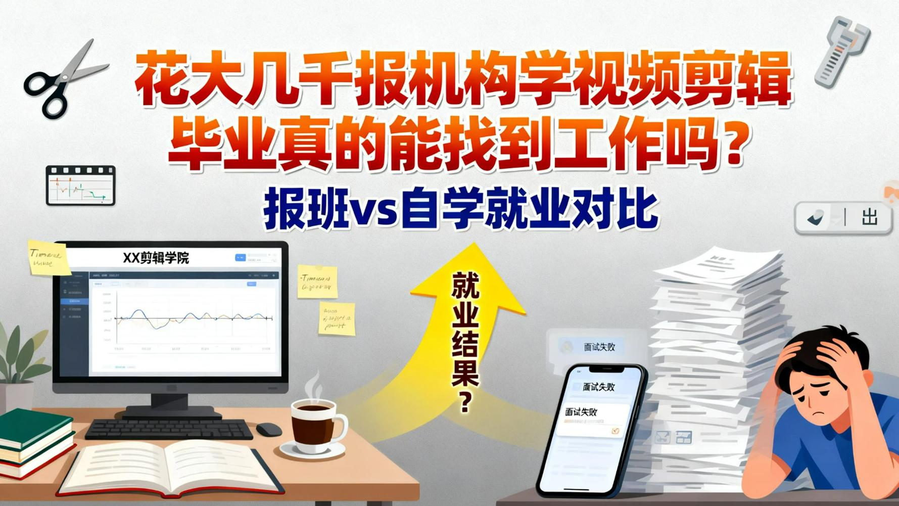 花大几千报机构学视频剪辑，毕业真的能找到工作吗？