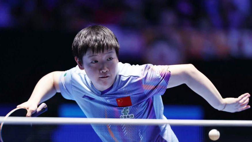 乒乓球亚洲杯：决赛首人诞生！孙颖莎恶战6局晋级，蒯曼止步四强