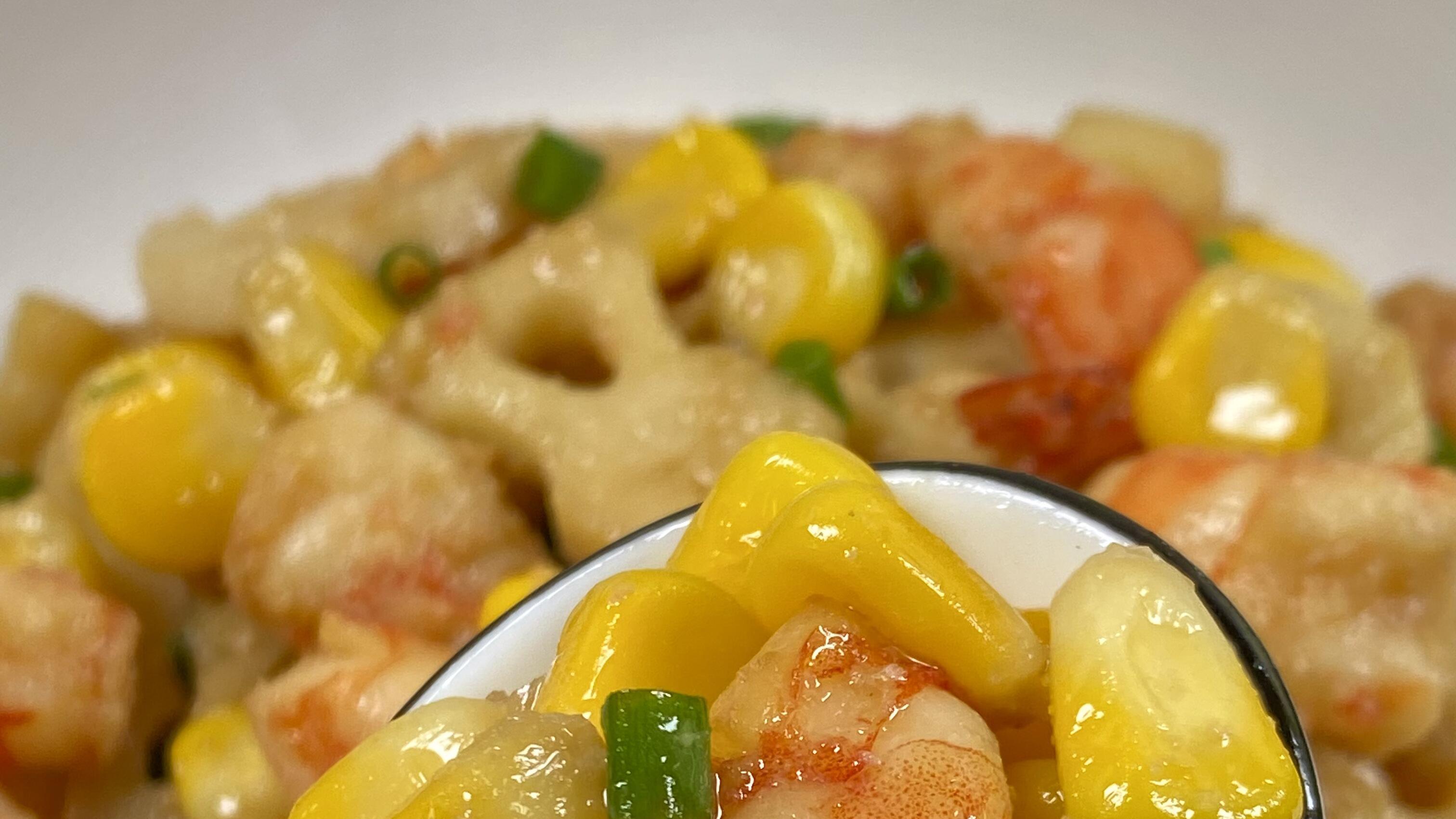 家常莲藕炒虾仁：脆嫩鲜爽超下饭