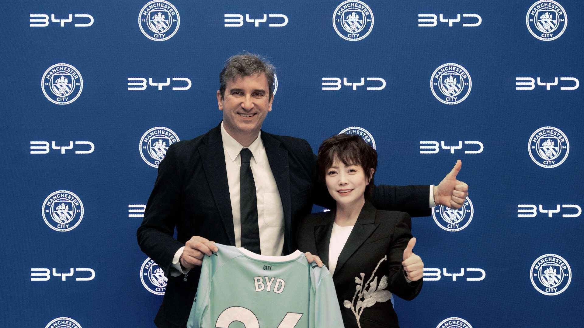 官宣！曼城足球俱乐部官方合作伙伴是比亚迪