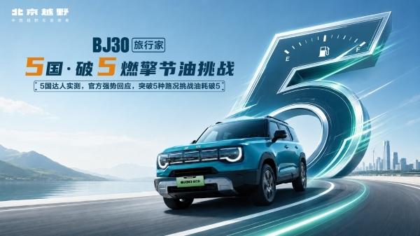 【津津有车】BJ30旅行家节油挑战直播实测收官百公里油耗破5