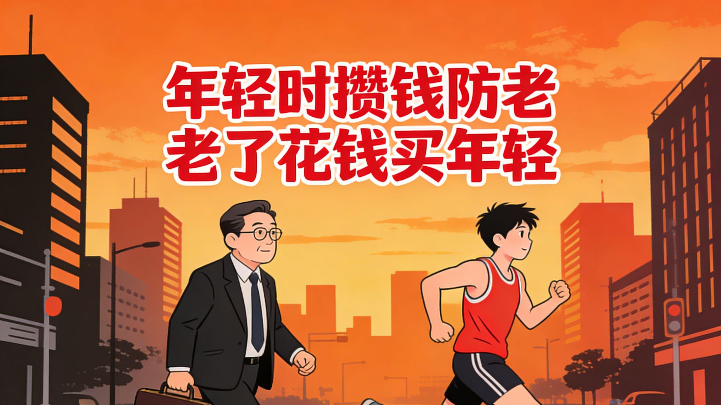 老话说得好：年轻攒钱防老，老了花钱买年轻