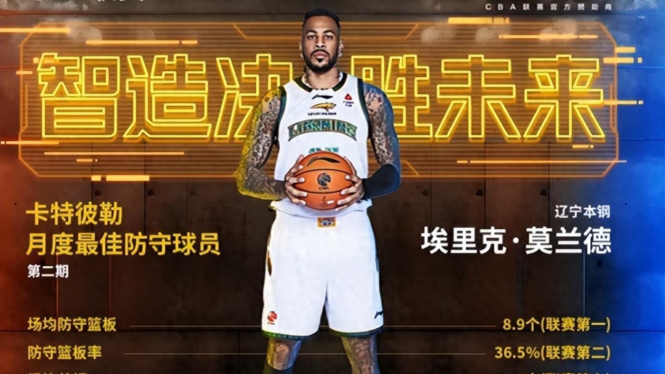 辽宁外援莫兰德逆袭成为联赛篮板王，堪称乌戈手里的一张王牌！