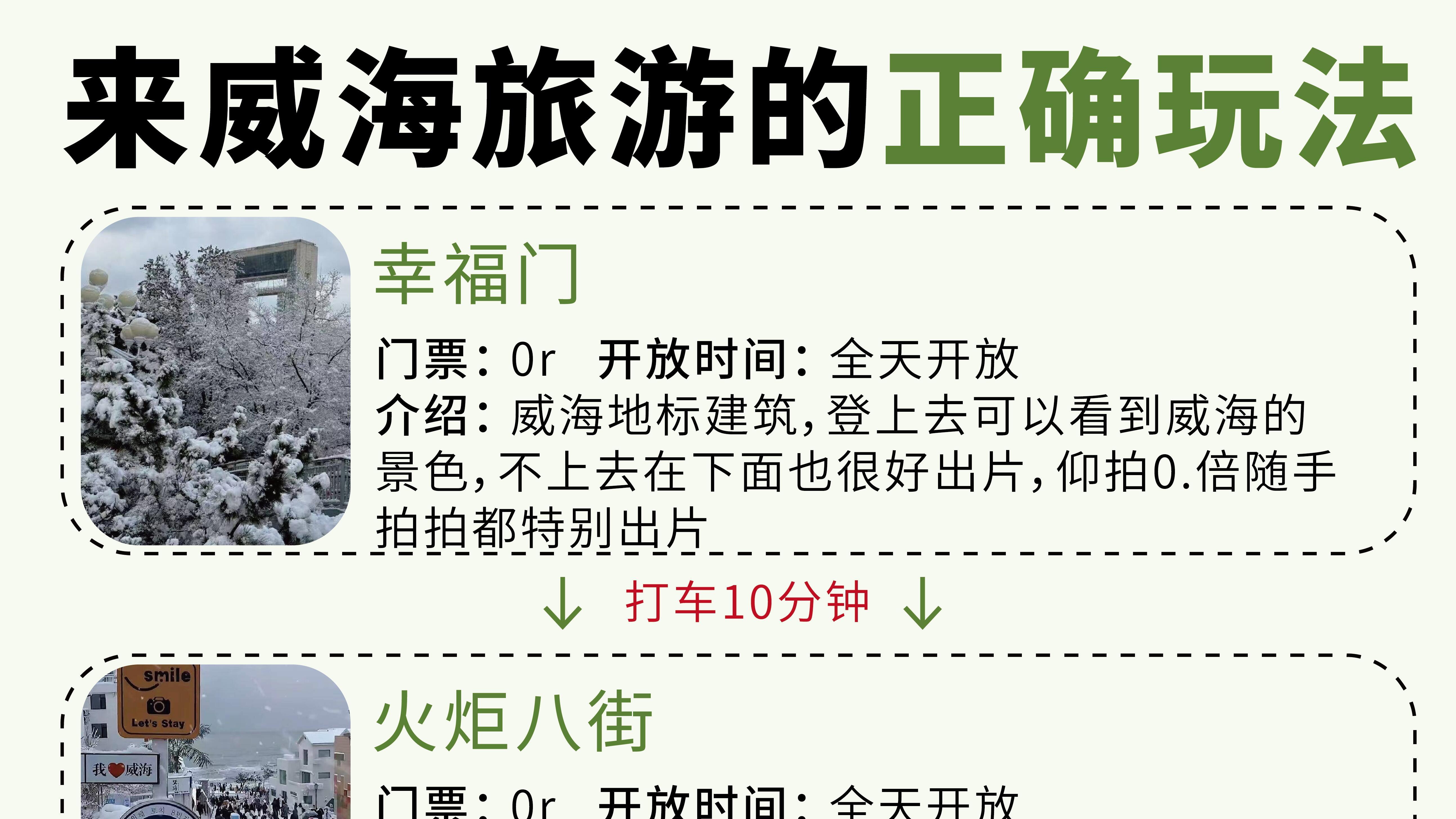 海边游玩，不绕路威海冬季攻略
