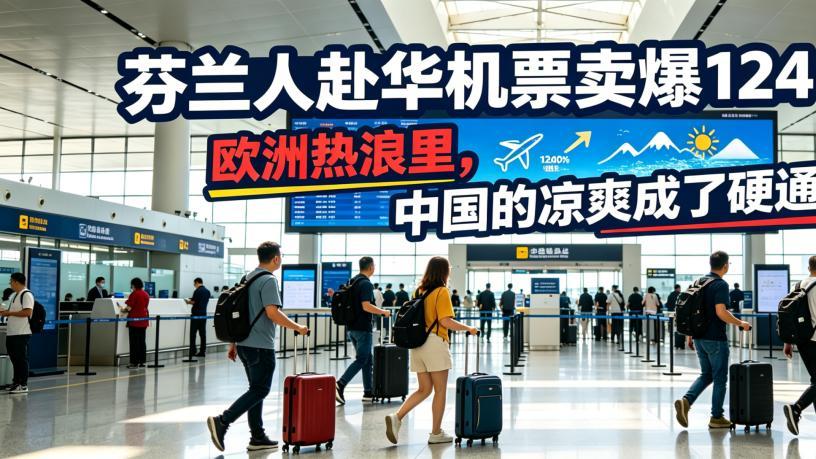 芬兰人赴华机票卖爆1240%：欧洲热浪里，中国的凉爽成了硬通货