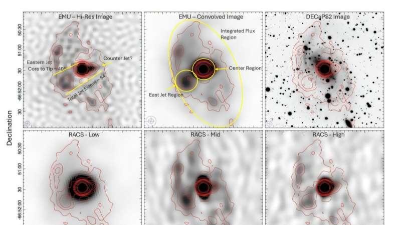 阿拉什螺旋星系观测发现了一个26, 700光年的射电喷流