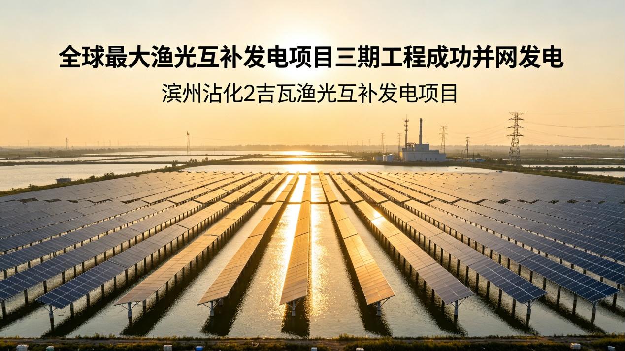 水上发电，水下养鱼，中国“光伏+”模式再创世界纪录