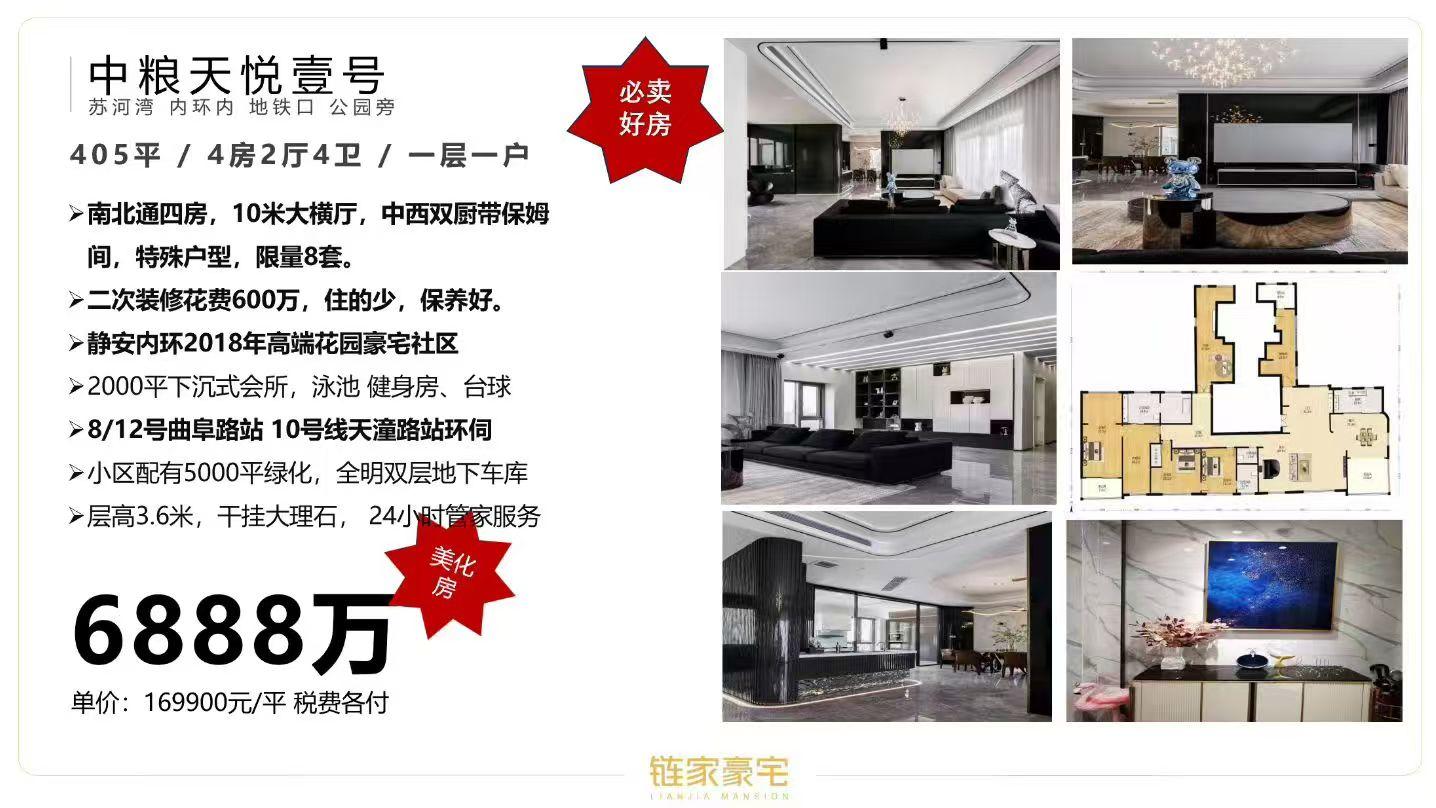 苏河湾顶豪-中粮天悦壹号6套在售笋盘合