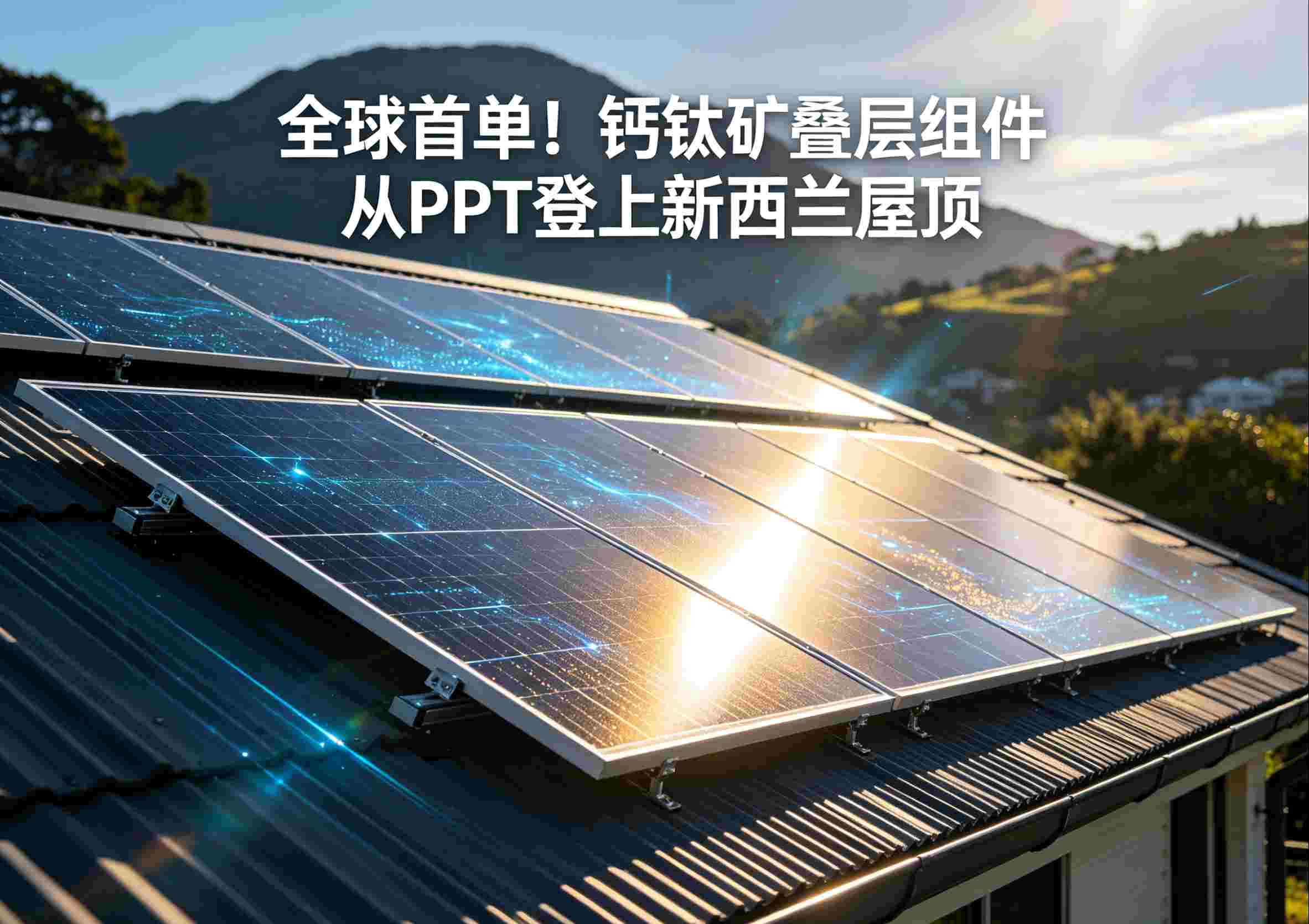 全球首单！钙钛矿叠层组件从PPT登上新西兰屋顶